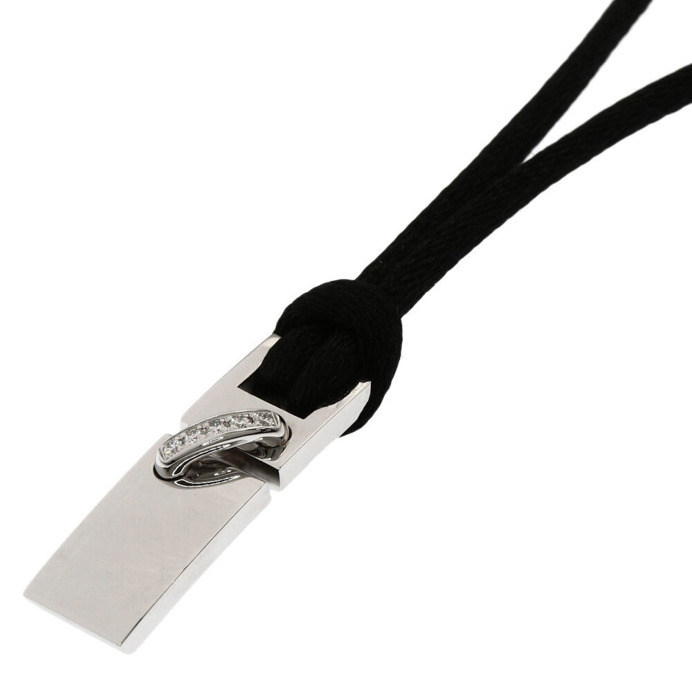 CHAUMET 18k Silver Diamond Necklace